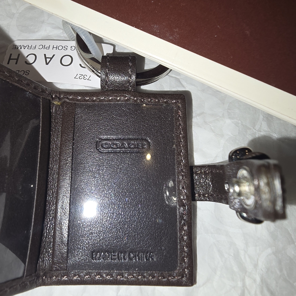 Coach Burgundy and Black Keychain - Picture 5 of 7